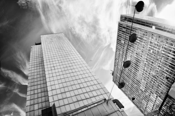 istock Skyscrapers from below, Stockholm Downtown, Sweden. 1145260593