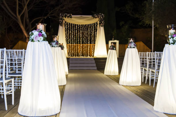 istock Jewish Hupa , wedding putdoor . 1145265109