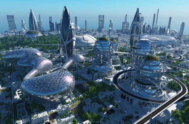 istock Architecture of the future. 1145265853