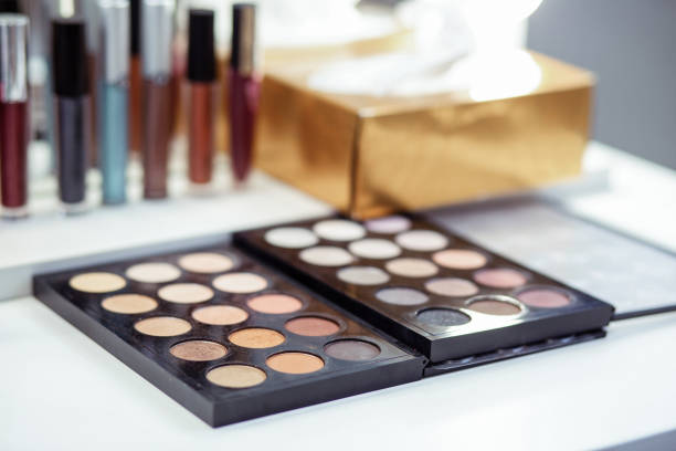 istock Close up of an eyeshadow palette lying on the table 1145267252