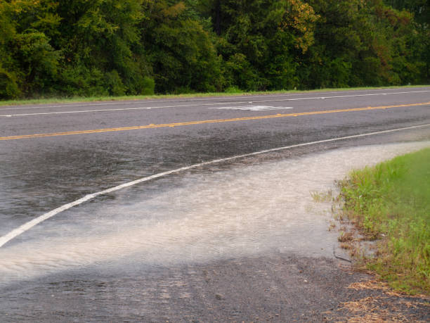 istock Flood water over road 1145270254