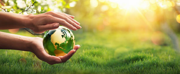 istock Green Planet in Your Hands. Environment Concept 1145270287
