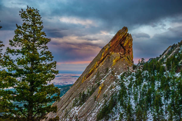 istock Colorful Sunset on Flatirons in Boulder, Colorado 1145274982