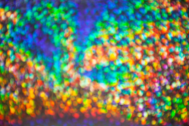 istock Abstract contrast bright rainbow blurred background with numerous colourful bright festive bokeh. Texture with copy space for text. Celebration, holidays concept. Horizontal and vertical. 1145278011