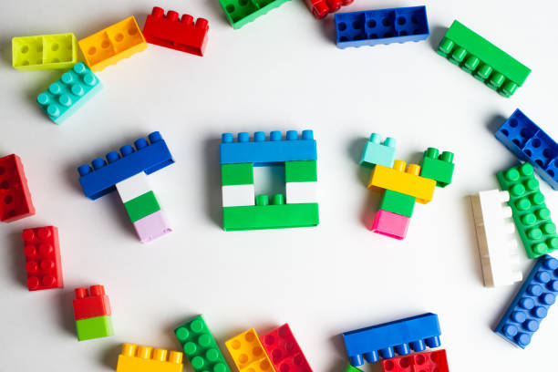 istock Kids development, Building blocks and construction, Alphabet and heart 1145279206