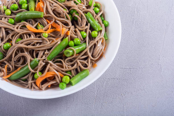 istock Soba noodles salad 1145279276