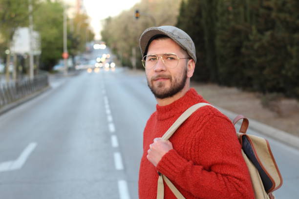 istock Stylish young man in the city 1145280482