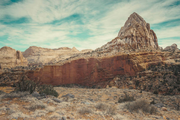 istock Utah Rocky Cliff Wall Wilderness Landscape 1145285887