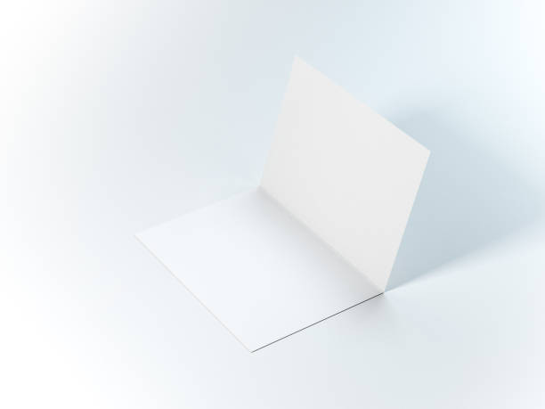 istock Opened blank leaflet Mockup, greeting card, invitation, postcard 1145287069