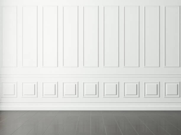 istock White empty room wall mockup with wooden floor 1145287152