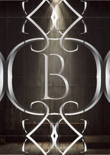 istock Letter B in metal with grudges effects 1145287503