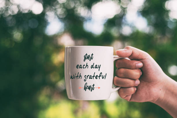 istock Inspirational Quotes -Start Each Day With Grateful Heart 1145293648