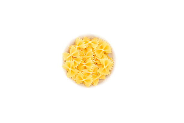 istock Pile of Farfalle Pasta is Isolated 1145294633