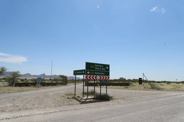 istock Road signs leading to Sossusvlei 1145297124