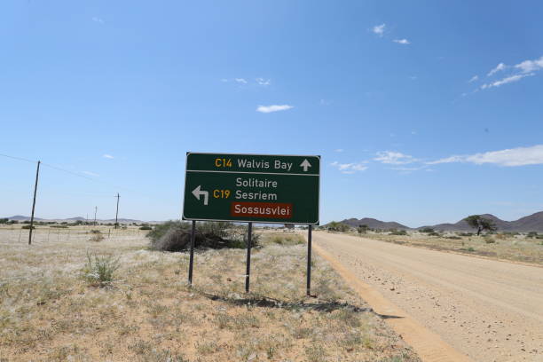 istock Road signs leading to Sossusvlei 1145297151