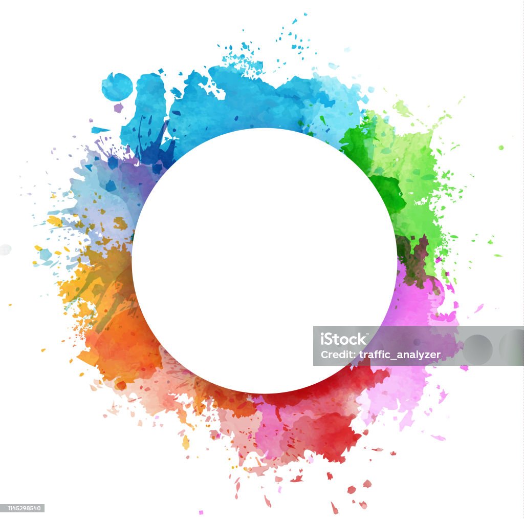 Colorful watercolor splashes Paint stock vector