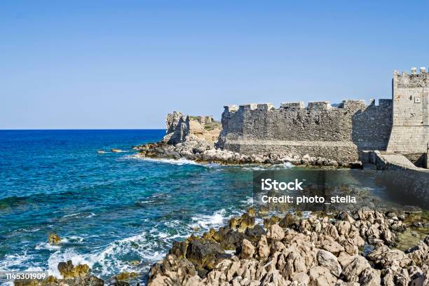 The Castle Of Methoni Messenia Peloponnese Greece Medieval Venetian Fortification Stock Photo - Download Image Now