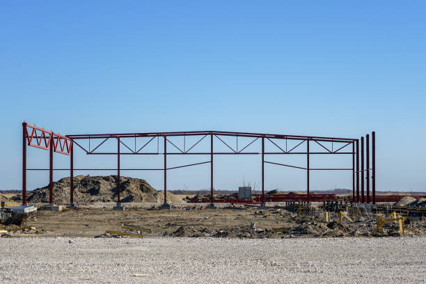 istock The steel frame of a building under construction 1145303142