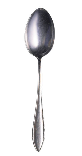 istock spoon isolated on white background. metal spoon. vintage spoon. 1145314288