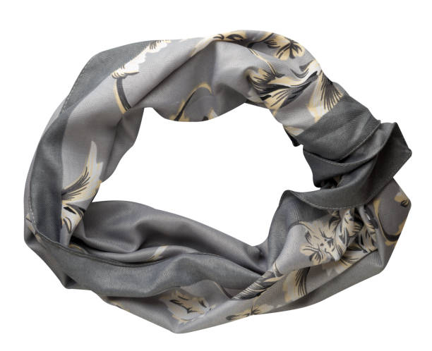 istock scarf summer. multicolored scarf. Scarf top view 1145314376