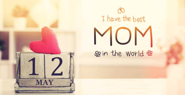 istock Mothers Day message with calendar 1145314485