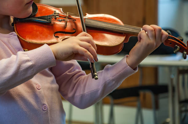 istock A girl playing the violin 1145314498