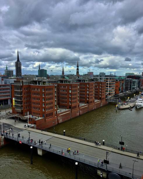 istock Cloudy day in Hamburg 1145315369