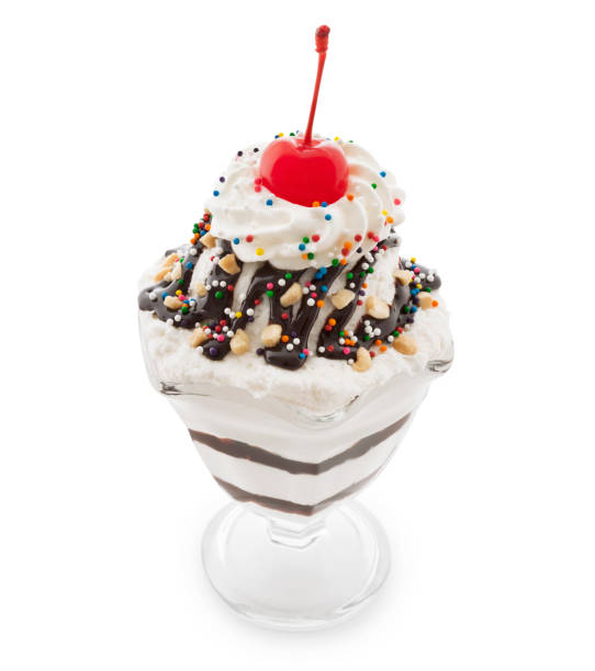 istock Vanilla and Chocolate Fudge Ice Cream Sundae 1145316642