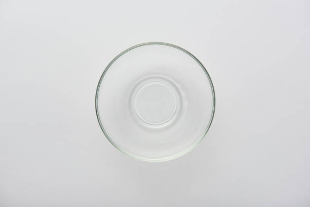 istock top view of transparent glass bowl on grey background 1145320526