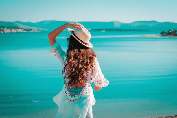 Adult, Adults Only, Balance, Beach, Blouse