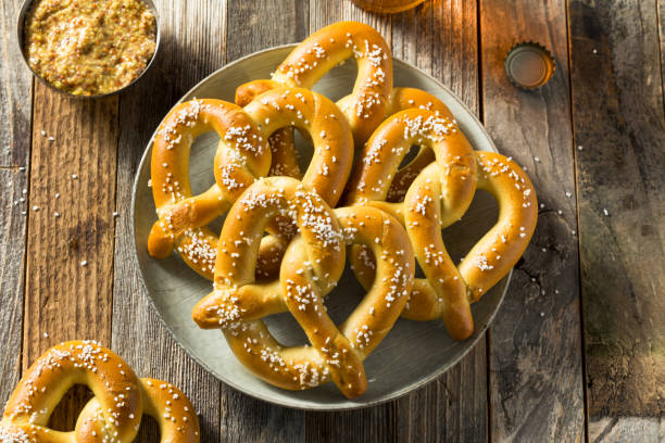 istock Homemade Bavarian Soft Pretzels 1145329168