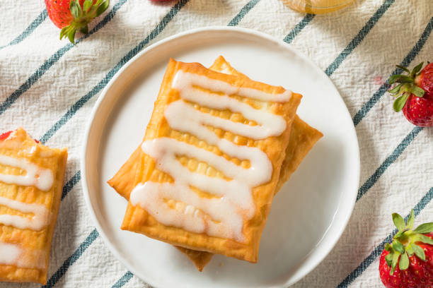 istock Sweet Breakfast Strawberry Toaster Pastry 1145329387