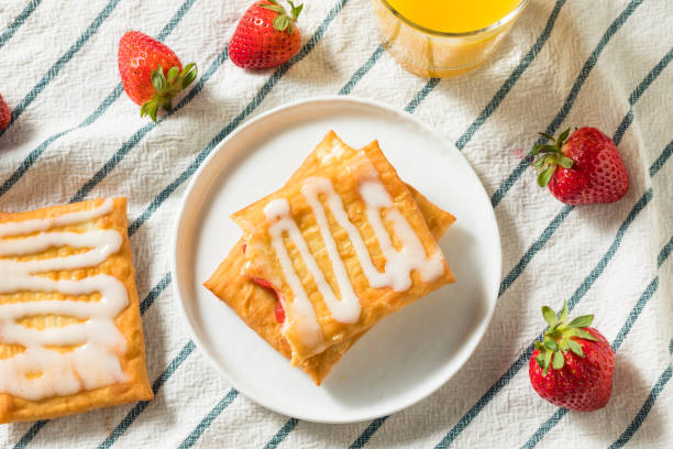 istock Sweet Breakfast Strawberry Toaster Pastry 1145329418