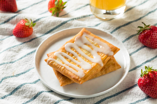istock Sweet Breakfast Strawberry Toaster Pastry 1145330142