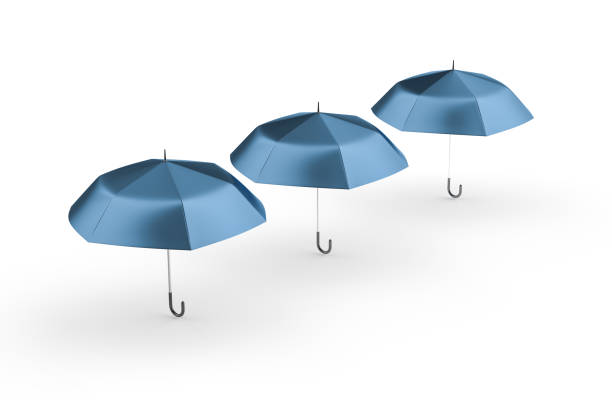 istock 3d rendering, the umbrella with Shed film background 1145341230