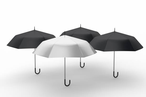 istock 3d rendering, the umbrella with Shed film background 1145341239