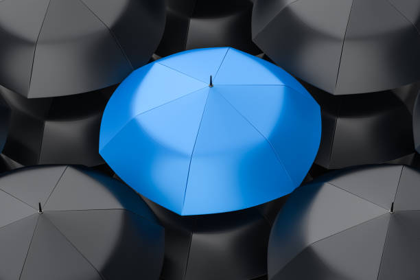 istock 3d rendering, the umbrella with Shed film background 1145341264
