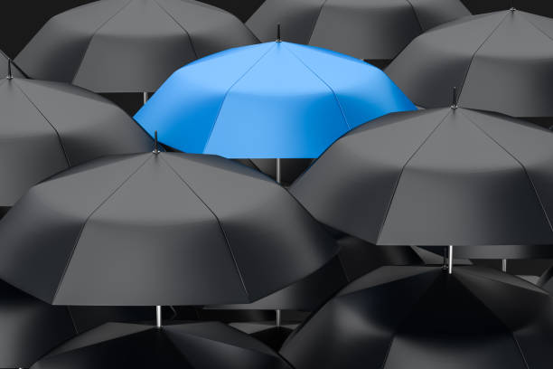 istock 3d rendering, the umbrella with Shed film background 1145341265