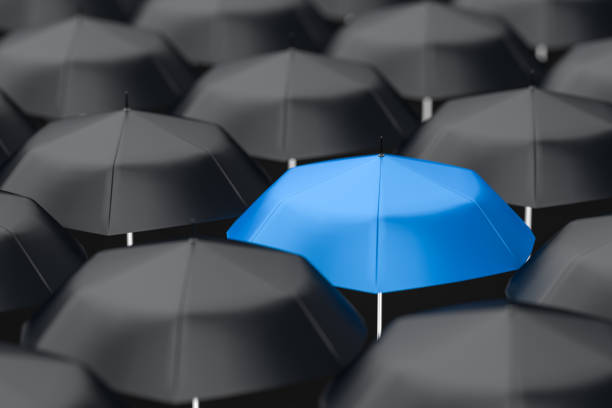 istock 3d rendering, the umbrella with Shed film background 1145341270