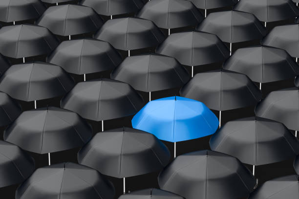 istock 3d rendering, the umbrella with Shed film background 1145341271