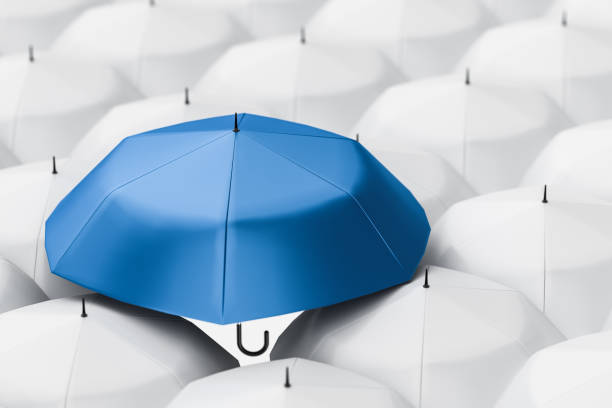 istock 3d rendering, the umbrella with Shed film background 1145341285