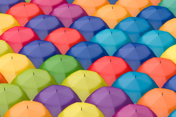 istock 3d rendering, the umbrella with Shed film background 1145341294