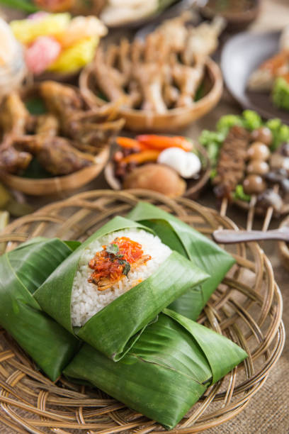 istock angkringan rice or cat rice. traditional indonesian 1145353228