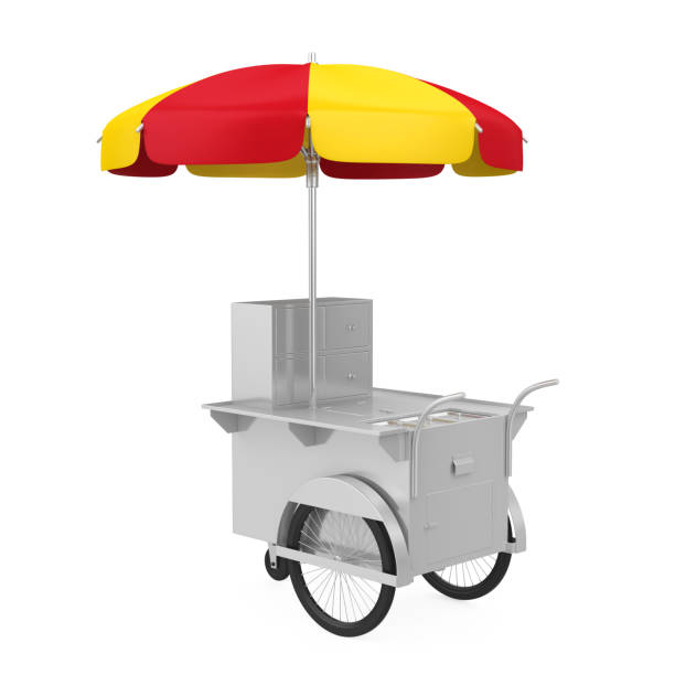 istock Hot Dog Cart Isolated 1145354831