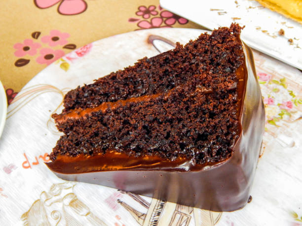 istock Chocolate cake in an elegant plate 1145357674