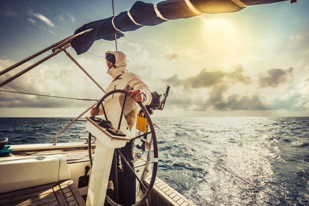yachting adventure man