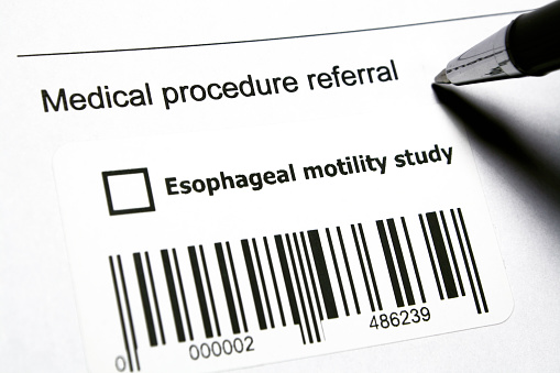 Diagnostic medical procedure - Esophageal motility study