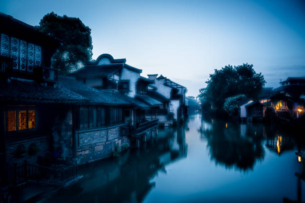 Street Light, Wuzhen, Asia, Bridge - Built Structure, Built Structure