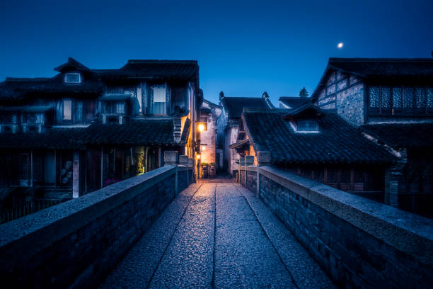 China - East Asia, Wuzhen, Asia, Bridge - Built Structure, Famous Place
