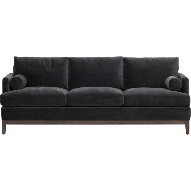 istock Best Choice Products Modern Faux Leather, 3-seat modular sofa with sofa-bed, Andrea Sofa Bed Black with white background 1145380388